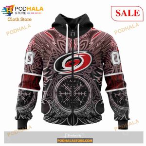 Custom Carolina Hurricanes Norse Viking Symbols Sweatshirt NHL Hoodie 3D