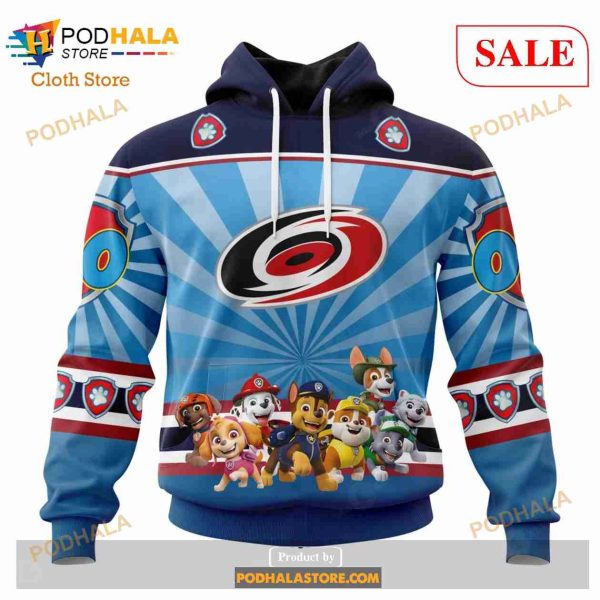 Custom Carolina Hurricanes Paw Patrol Sweatshirt NHL Hoodie 3D