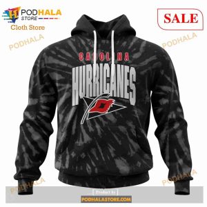 Custom Carolina Hurricanes Retro Vintage Tie Dye Sweatshirt NHL Hoodie 3D