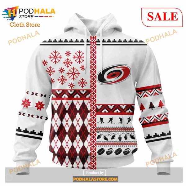 Custom Carolina Hurricanes Unisex Christmas Sweatshirt NHL Hoodie 3D