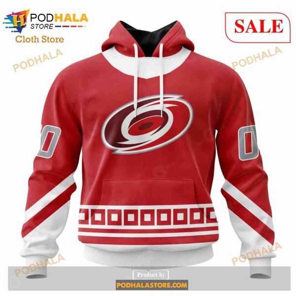 Custom Carolina Hurricanes Unisex With Retro Concepts Sweatshirt NHL Hoodie 3D