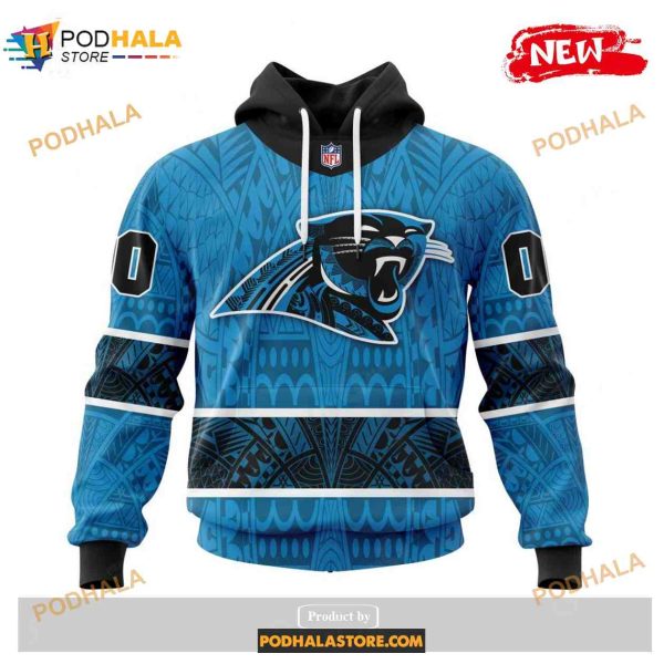 Custom Carolina Panthers Native With Samoa Culture Design Shirt NFL Hoodie 3D