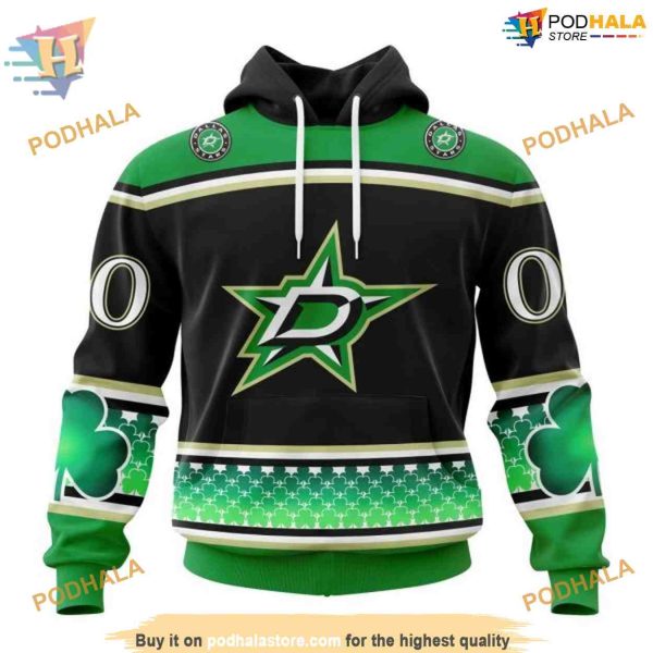 Custom Celebrate St Patrick’s Day NHL Dallas Stars Hoodie 3D