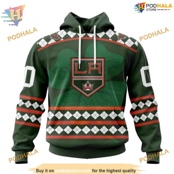 Custom Celebrate St Patrick’s Day NHL Los Angeles Kings 3D Hoodie