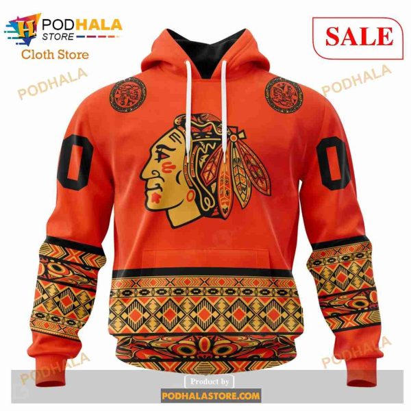 Custom Chicago BlackHawks National Day For Truth And Reconciliation NHL Hoodie 3D