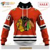 Custom Chicago Blackhawks Throwback Vintage NHL Hockey Sweatshirt Hoodie 3D