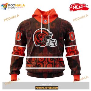 Custom Cleveland Browns Native With Samoa Culture Design Shirt NFL Hoodie 3D