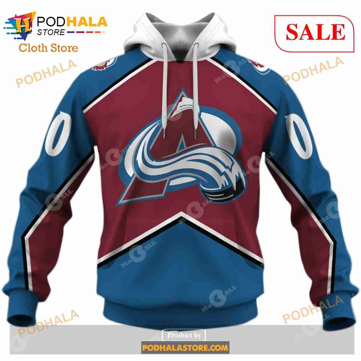 Custom Colorado Avalanche 1996 Throwback Vintage Hockey Sweatshirt Hoodie 3D