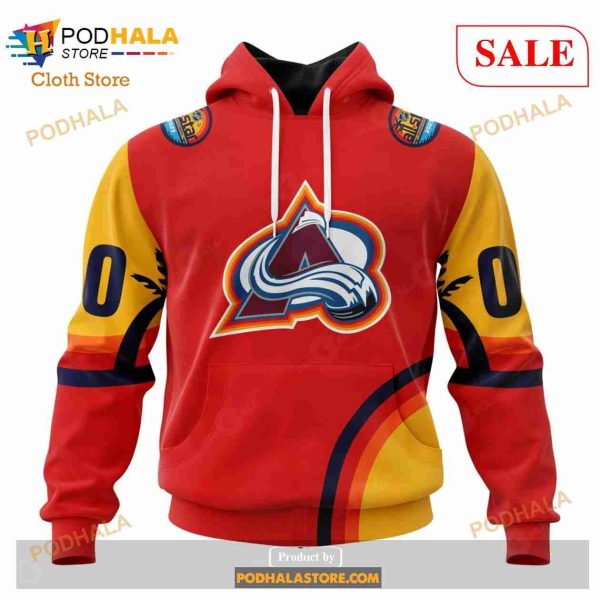 Custom Colorado Avalanche ALL Star Sunset Sweatshirt NHL Hoodie 3D