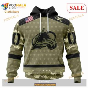 Custom Colorado Avalanche Camo Military Appreciation Sweatshirt NHL Hoodie 3D