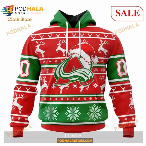 Custom Colorado Avalanche Christmas Sweatshirt NHL Hoodie 3D