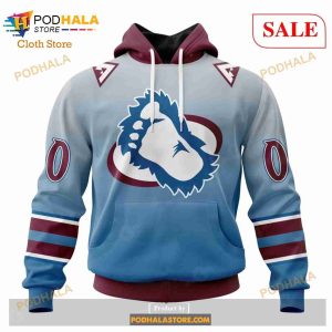 Custom Colorado Avalanche Retro Gradient Design Sweatshirt NHL Hoodie 3D