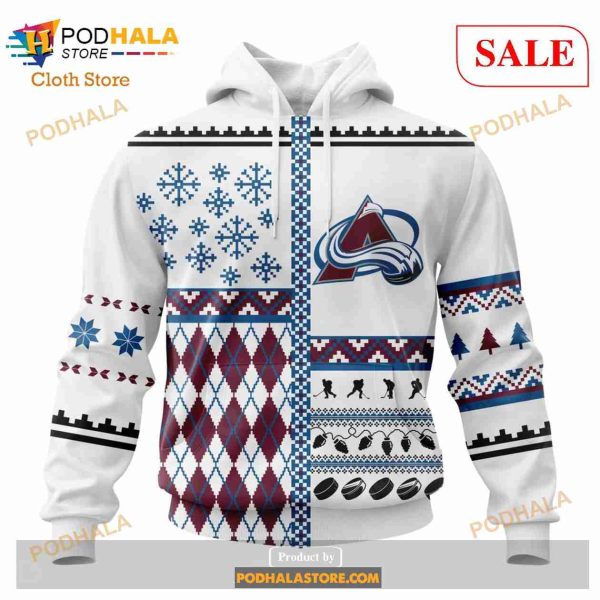 Custom Colorado Avalanche Unisex Christmas Sweatshirt NHL Hoodie 3D