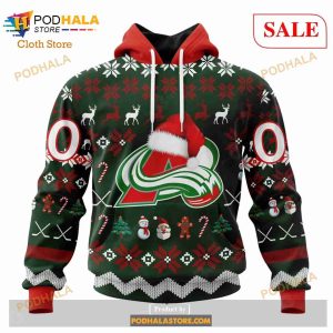 Custom Colorado Avalanche Unisex Shirt Christmas Sweatshirt NHL Hoodie 3D