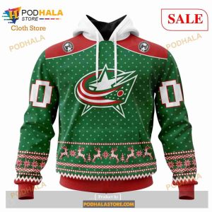 Custom Columbus Blue Jackets Christmas Apparel Sweatshirt NHL Hoodie 3D