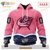 Custom Columbus Blue Jackets Fights Cancer Sweatshirt NHL Hoodie 3D