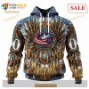 Custom Columbus Blue Jackets Native Costume Design Sweatshirt NHL Hoodie 3D