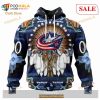 Custom Columbus Blue Jackets Native Costume Sweatshirt NHL Hoodie 3D