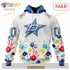 Custom Dallas Stars Autism Awareness Design Sweatshirt NHL Hoodie 3D