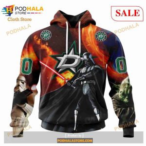 Custom Dallas Stars Design X Star War Sweatshirt NHL Hoodie 3D