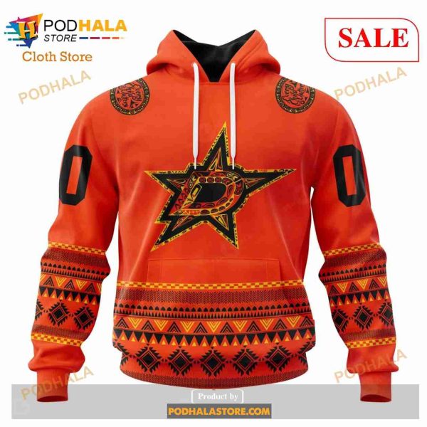 Custom Dallas Stars National Day For Truth And Reconciliation NHL Hoodie 3D