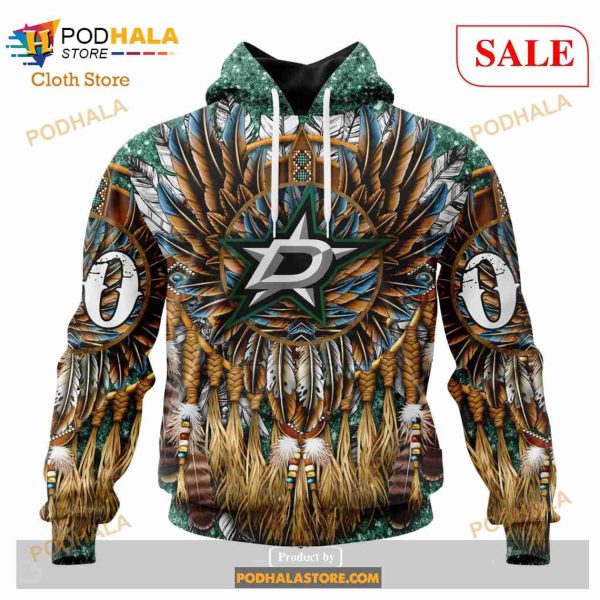 Custom Dallas Stars Native Costume Design Sweatshirt NHL Hoodie 3D