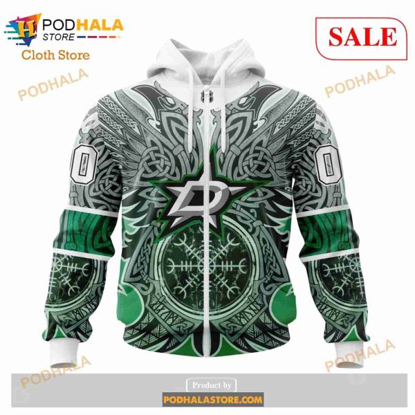 Custom Dallas Stars Norse Viking Symbols Sweatshirt NHL Hoodie 3D