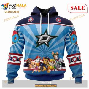 Custom Dallas Stars Paw Patrol Sweatshirt NHL Hoodie 3D