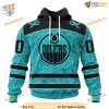 Custom Design Fight Ovarian Cancer NHL Edmonton Oilers Hoodie 3D