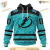 Custom Design Fight Ovarian Cancer NHL Tampa Bay Lightning Hoodie 3D