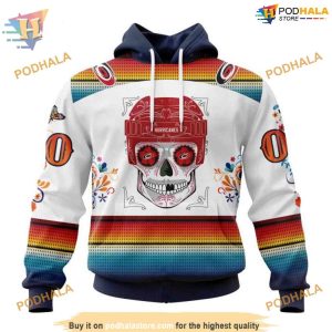 Custom Design For Dia De Los Muertos NHL Carolina Hurricanes Hoodie 3D