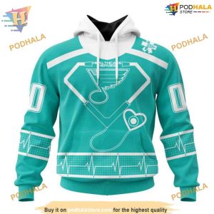 Custom Design Honoring Healthcare Heroes NHL St. Louis Blues Hoodie 3D