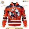 Custom Design Jersey With Your Ribs For Halloween NHL Edmonton Oilers Hoodie 3D