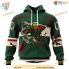 Custom Design Jersey With Your Ribs For Halloween NHL Minnesota Wild Hoodie 3D