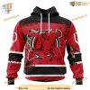 Custom Design Jersey With Your Ribs For Halloween NHL New Jersey Devils Hoodie 3D