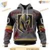 Custom Design Jersey With Your Ribs For Halloween NHL Vegas Golden Knights Hoodie 3D