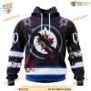 Custom Design Jersey With Your Ribs For Halloween NHL Winnipeg Jets Hoodie 3D