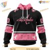 Custom Design PINK BREAST CANCER NHL Washington Capitals Hoodie 3D