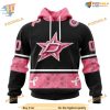 Custom Design WE WEAR PINK BREAST CANCER NHL Dallas Stars Hoodie 3D