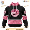 Custom Design WE WEAR PINK BREAST CANCER NHL New York Islanders Hoodie 3D