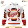 Custom Design With Native Pattern NHL Detroit Red Wings Hoodie 3D