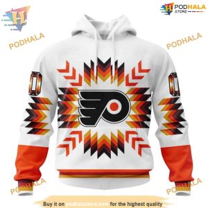 Custom Design With Native Pattern NHL Philadelphia Flyers Hoodie 3D