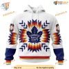 Custom Design With Native Pattern NHL Toronto Maple Leafs Hoodie 3D