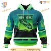 Custom Design With Northern Light Full Printed NHL New York Rangers Hoodie 3D