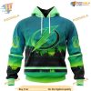 Custom Design With Northern Light Full Printed NHL Tampa Bay Lightning Hoodie 3D