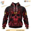 Custom Design With Skull Art NHL Chicago Blackhawks Hoodie 3D