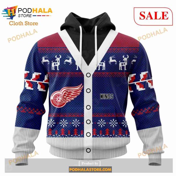 Custom Detroit Red Wings Chrismas Season Sweatshirt NHL Hoodie 3D