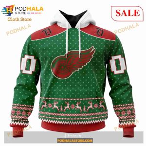 Custom Detroit Red Wings Christmas Apparel Sweatshirt NHL Hoodie 3D