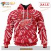 Custom Detroit Red Wings Retro Vintage Tie Dye Sweatshirt NHL Hoodie 3D