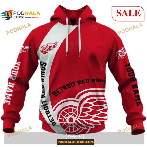 Custom Detroit Red Wings Sweatshirt NHL Hoodie 3D